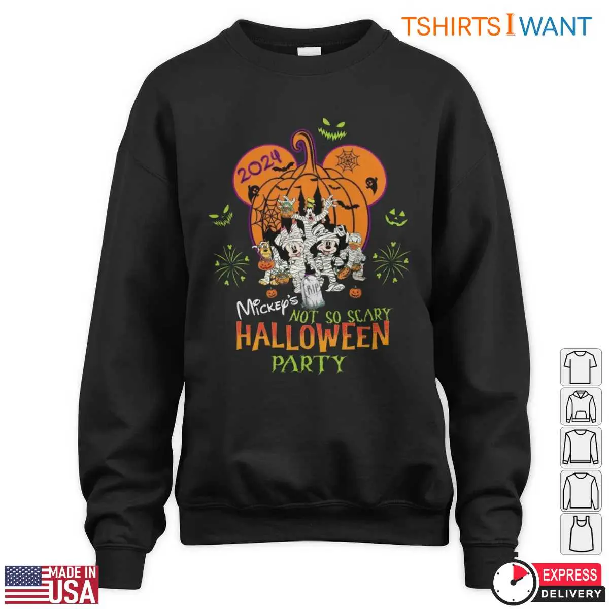 Disney Mickeys Not So Scary Halloween 2024 T Shirt E28093 Official Party Celebration Graphic Tee 2.jpg