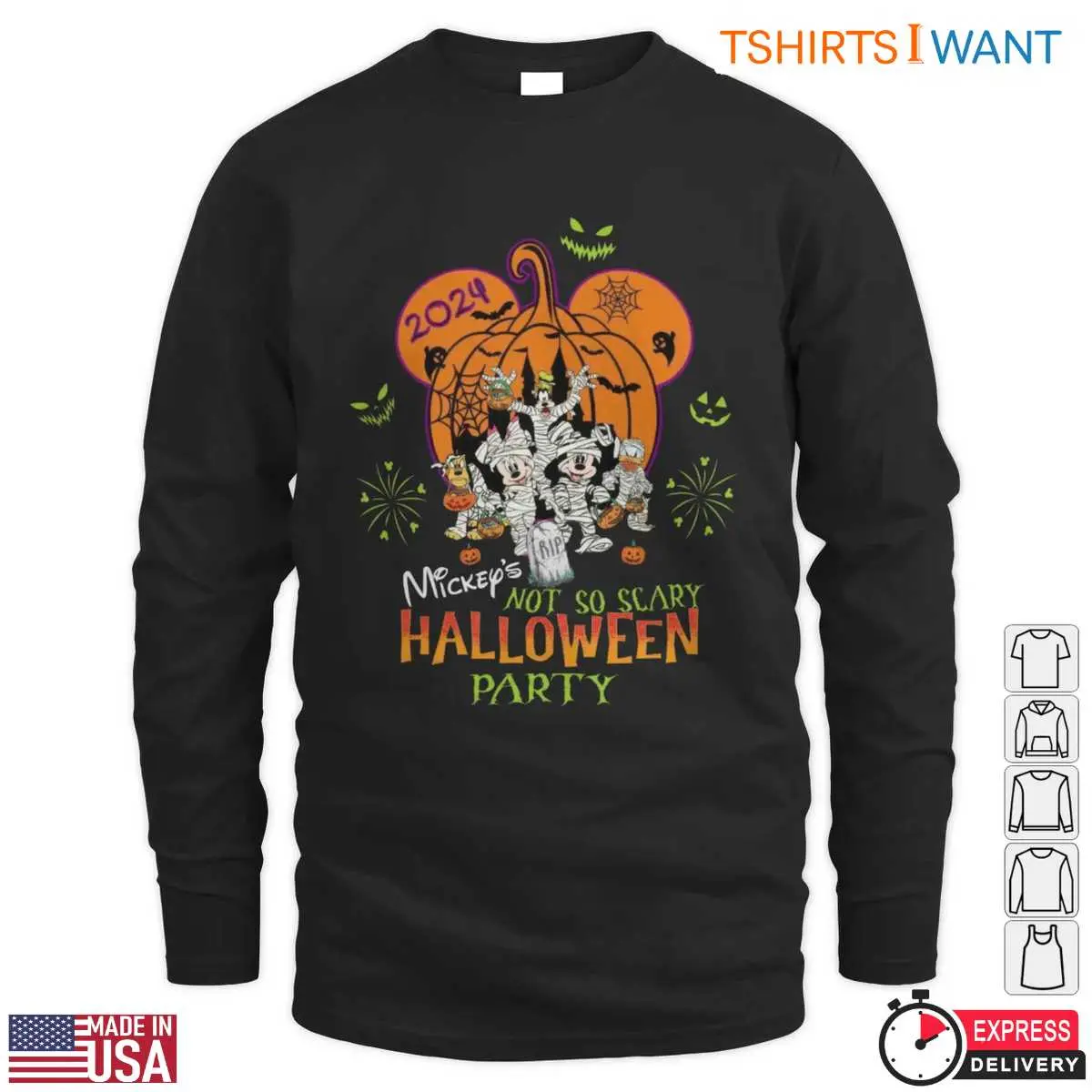 Disney Mickeys Not So Scary Halloween 2024 T Shirt E28093 Official Party Celebration Graphic Tee 4.jpg