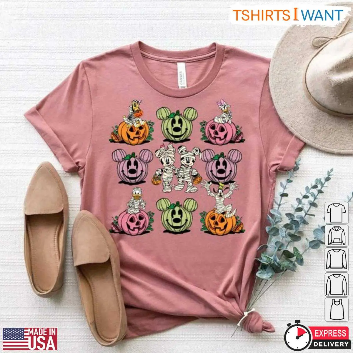 Disney Pumpkin Halloween Characters T Shirt 3 1.jpg