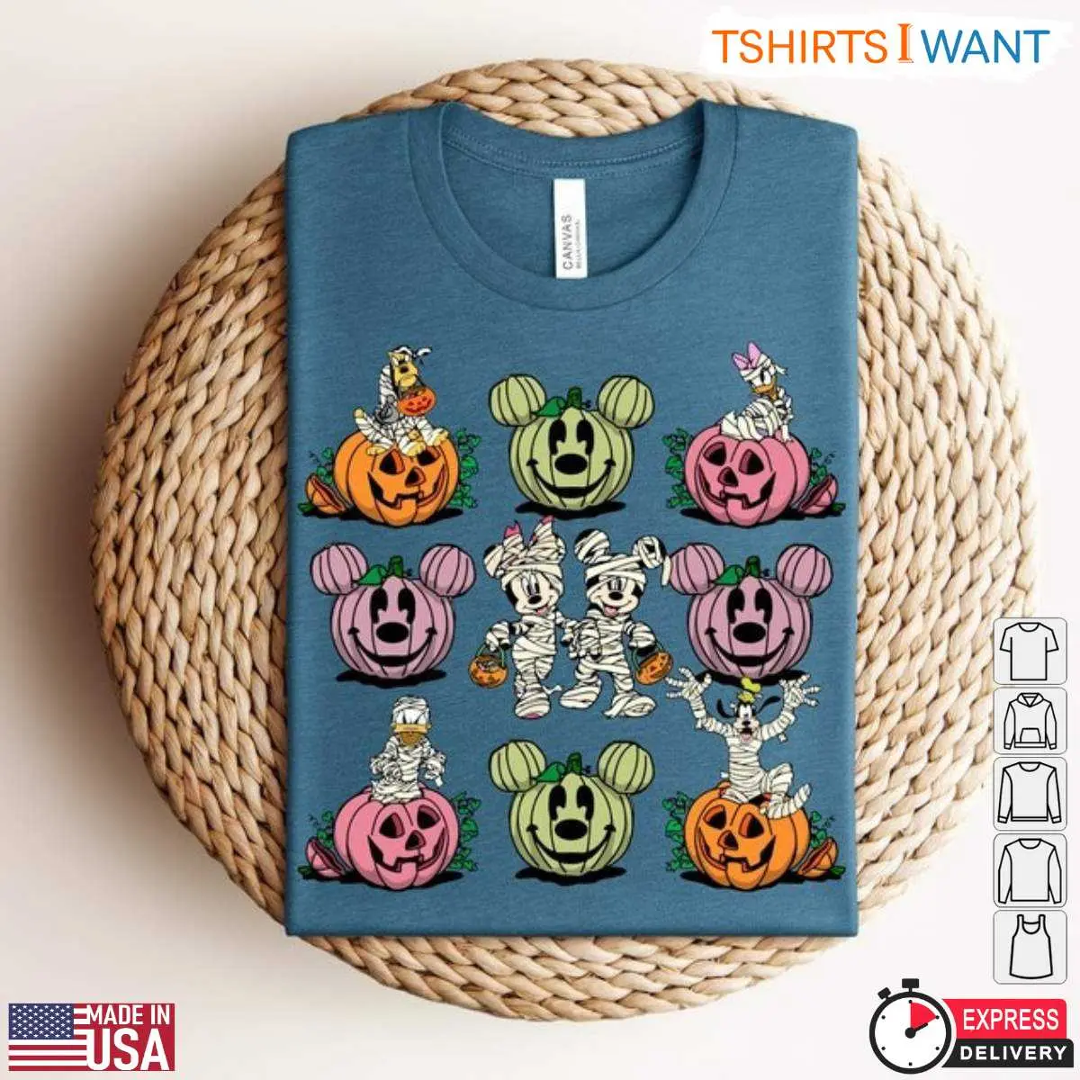 Disney Pumpkin Halloween Characters T Shirt 4 1.jpg
