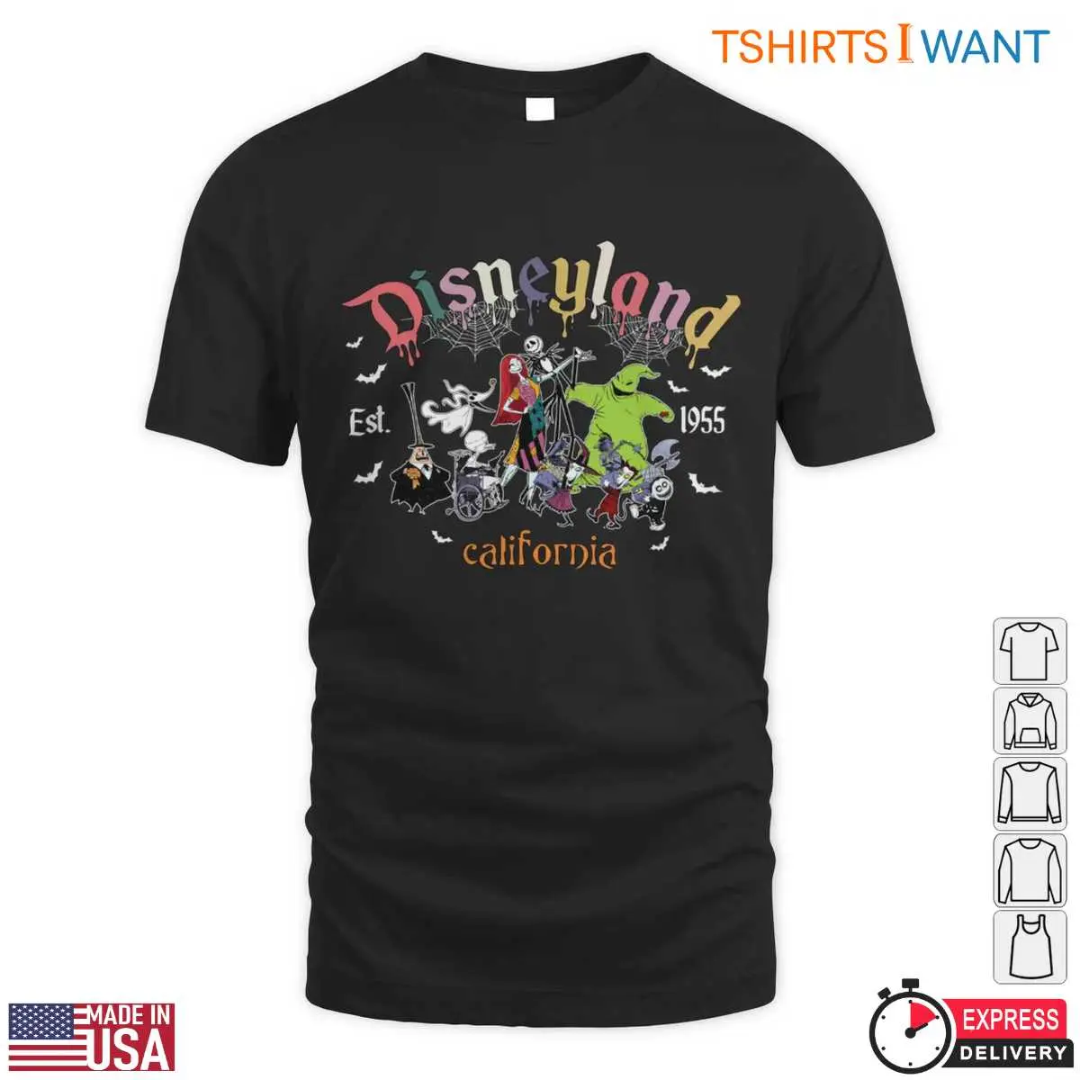 Disneyland 1955 California T-Shirt – Spooky Halloween Theme Park Graphic Tee 10 Disneyland 1955 California T-Shirt – Spooky Halloween Theme Park Graphic Tee