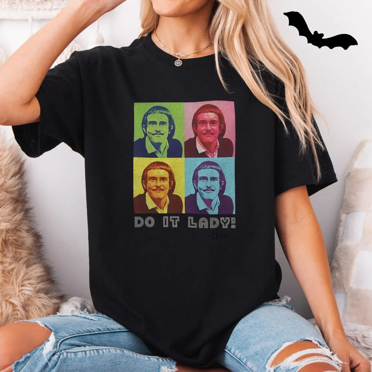 Do It Lady Pop Art Funny Retro Mustache T Shirt 5 1.jpg