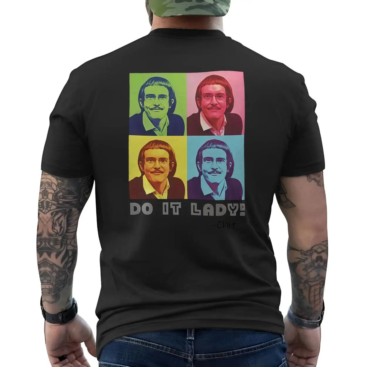 Do It Lady Pop Art Funny Retro Mustache T Shirt 6 1.jpg