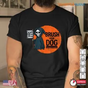 Dog Grooming Halloween: Dog Groomer Brush Your Dog Reaper Halloween Shirt 6 Dog Grooming Halloween Reaper Brush Costume 3 1.jpg