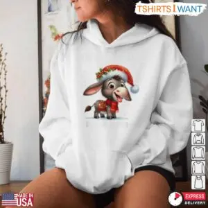 Dominic The Christmas Donkey T-Shirt - Hee Haw Holiday Graphic Tee 8 Dominic The Christmas Donkey Holiday Fun Tee 3 1.jpg