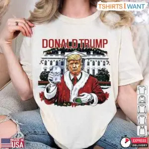 Donald Trump Christmas T-Shirt - Funny Santa Busch Light Holiday Tee 8 Donald Trump Christmas T Shirt Funny Santa Holiday Tee 4 1.jpg