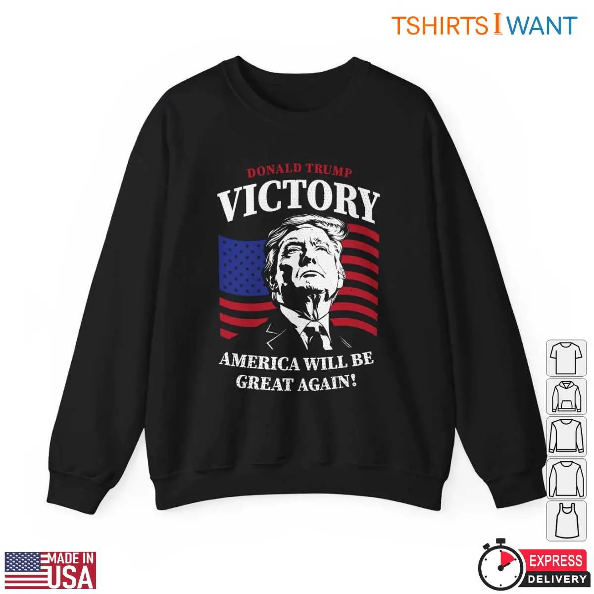 Donald Trump Victory T-Shirt – America Will Be Great Again Patriotic Tee 13 Donald Trump Victory T-Shirt Detail