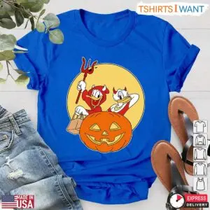 Donald and Daisy Duck Halloween Costumes T-Shirt – Disney Devil Costume with Pumpkin Graphic Tee 9 Donald and Daisy Duck Halloween Costumes T Shirt Disney Devil Costume with Pumpkin Graphic Tee 4 1.jpg
