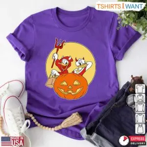 Donald and Daisy Duck Halloween Costumes T-Shirt – Disney Devil Costume with Pumpkin Graphic Tee 10 Donald and Daisy Duck Halloween Costumes T Shirt Disney Devil Costume with Pumpkin Graphic Tee 5 1.jpg
