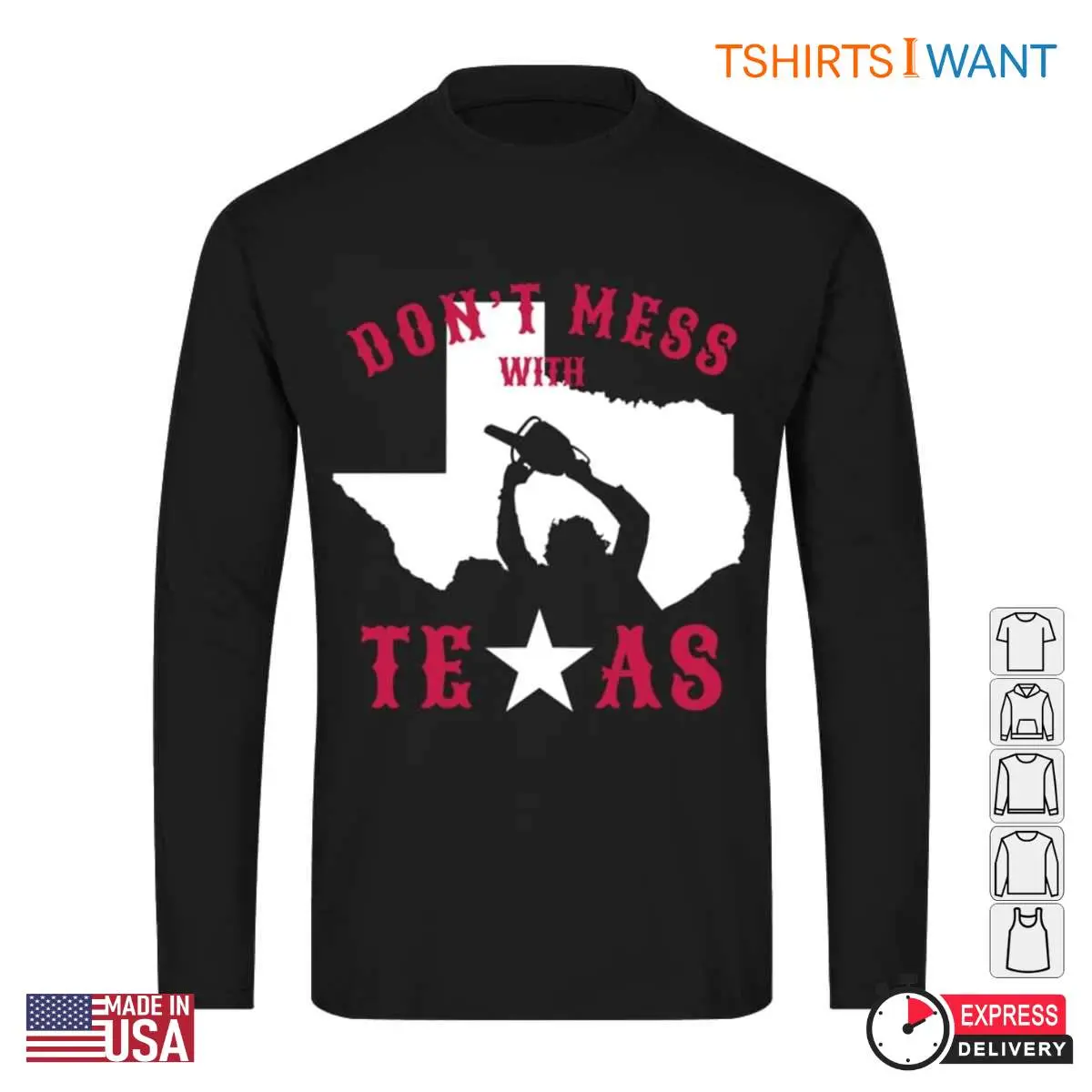 Dont Mess with Texas T Shirt Iconic Chainsaw Design 3 1.jpg