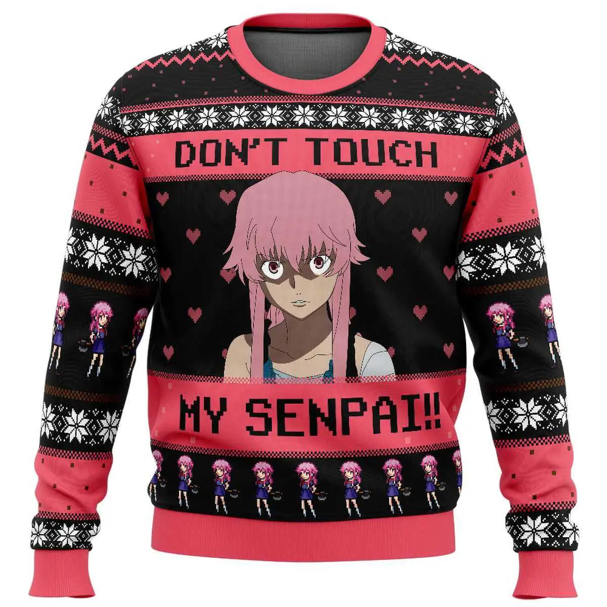 Dont Touch My Senpai The Future Diary Christmas Sweater 2 1.jpg