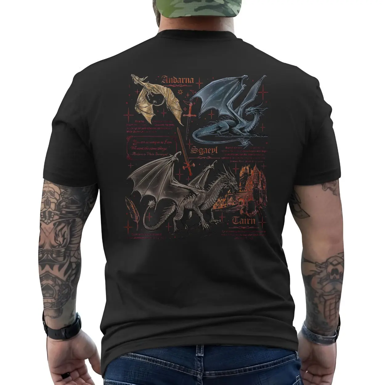 Dragon Lore Fantasy Art Andarna Sgaeyl Cairn T Shirt 6 1.jpg