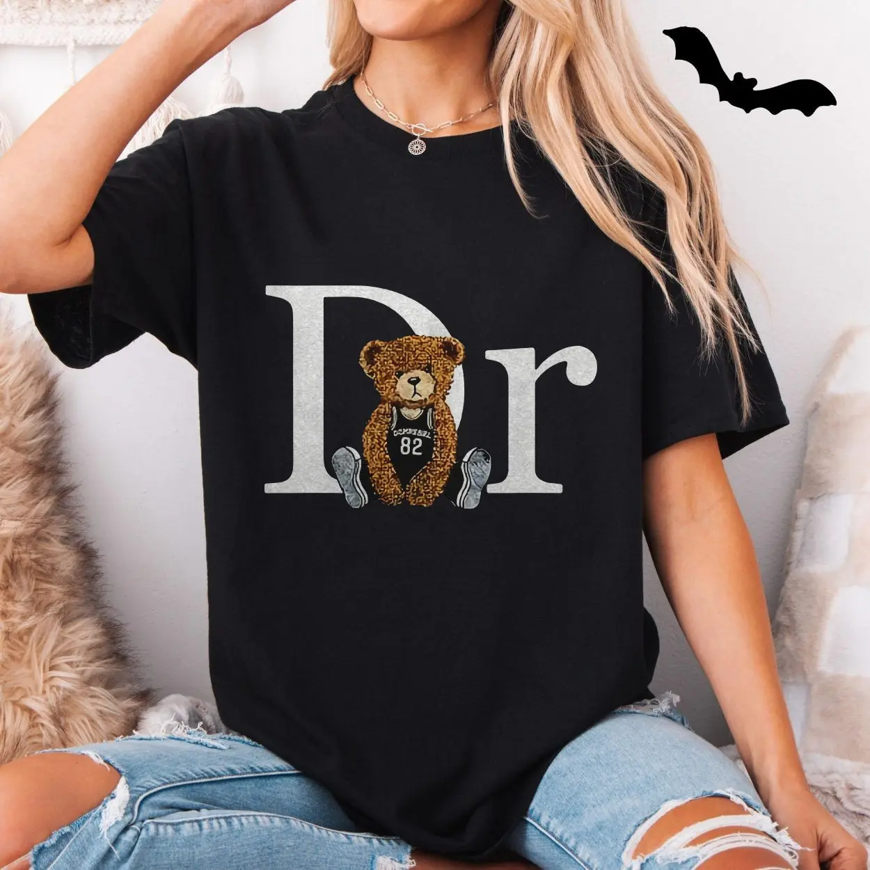 Dreamville J Cole T Shirt Funny Dior Parody Hip Hop Bear Tee 5 1.jpg