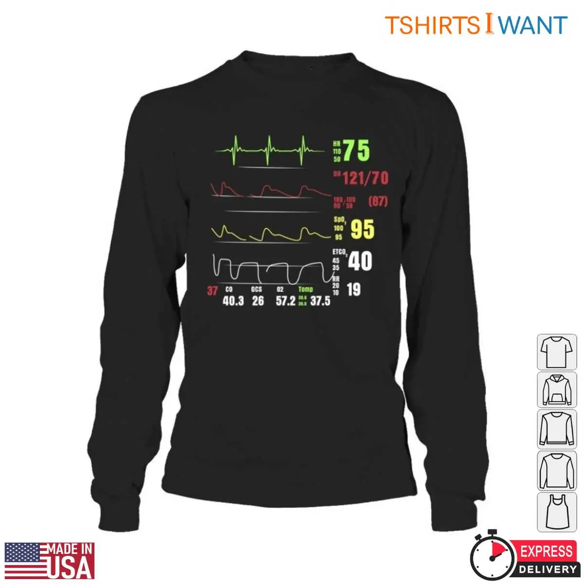 EKG Heart Rate Medical Staff T Shirt Gift 5 1.jpg