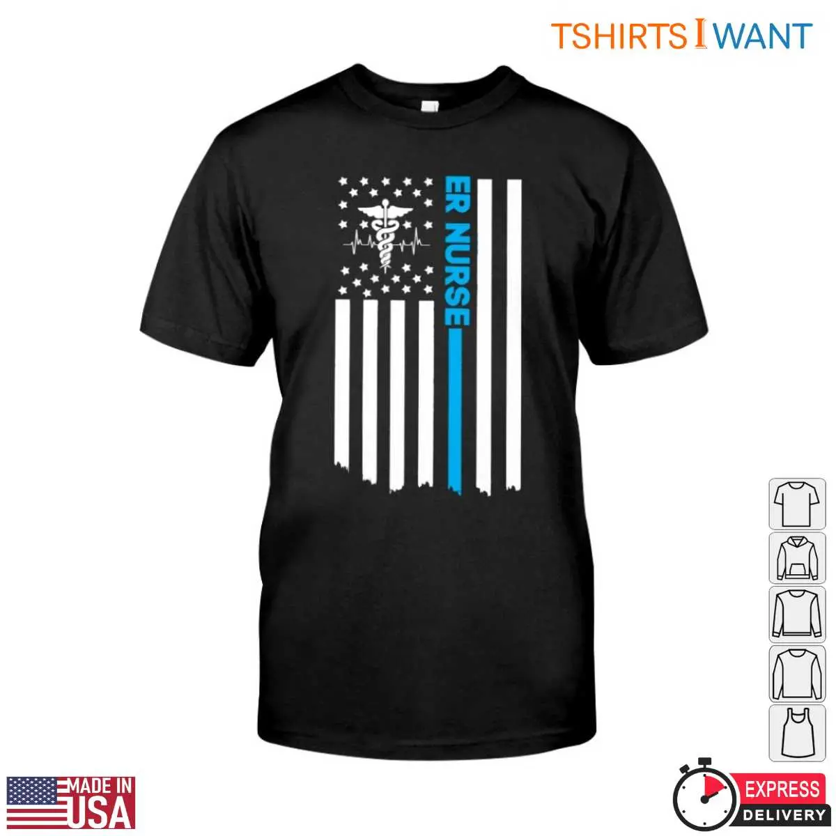 ER Nurse Flag Distressed American Flag With Caduceus Heartbeat Design T Shirt 1 1.jpg