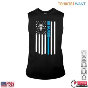 ER Nurse Flag Distressed American Flag With Caduceus Heartbeat Design T-Shirt 8 ER Nurse Flag Distressed American Flag With Caduceus Heartbeat Design T Shirt 3 1.jpg