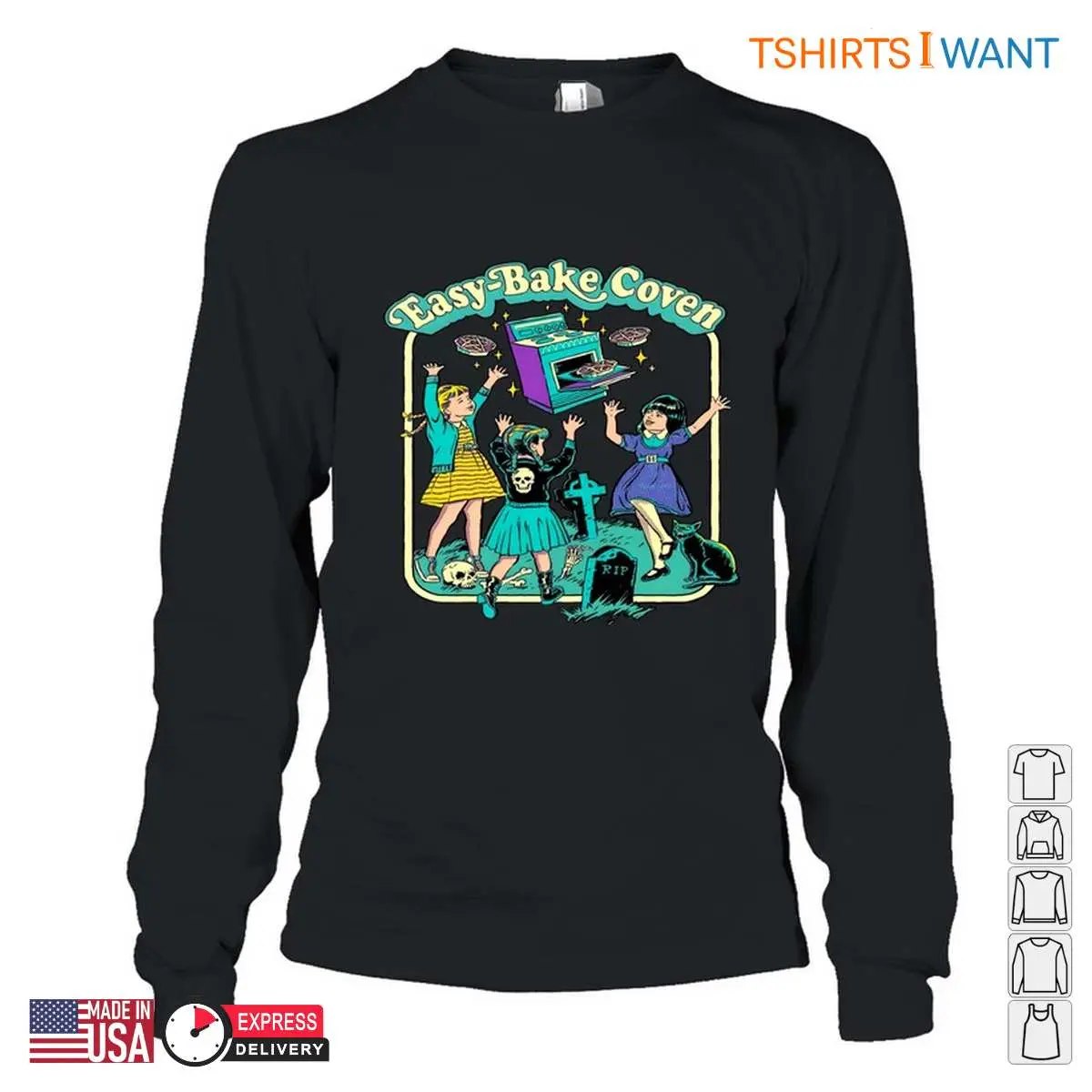 Easy-Bake Coven T-Shirt - Cute Halloween Witches Design Tee 11 Easy Bake Coven T Shirt Cute Witches Design Tee 4
