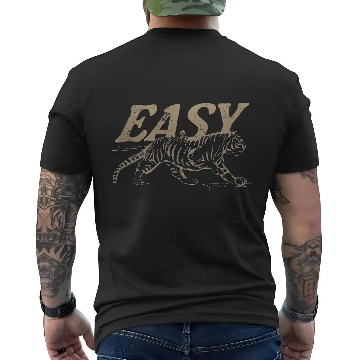 Easy Tiger Funny Vintage Style Graphic T-Shirt 6 Easy Tiger Funny Vintage Style Graphic T Shirt 6 1.jpg