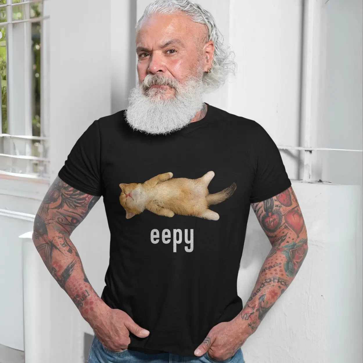 Eepy Sleepy Funny Cat T-Shirt 7 Eepy Sleepy Funny Cat T Shirt 7 1.jpg