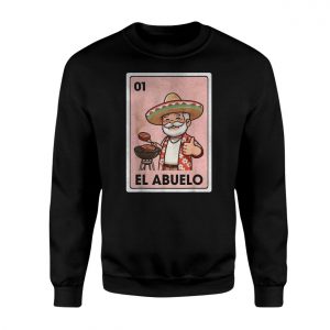 El Abuelo Loteria Card Mexican Grandpa BBQ Graphic T Shirt 3 1.jpg
