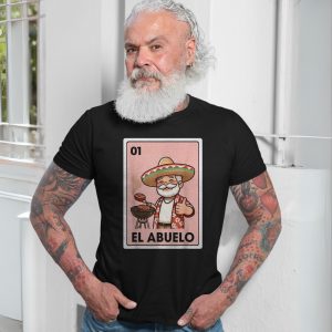 El Abuelo Loteria Card Mexican Grandpa BBQ Graphic T Shirt 7 1.jpg
