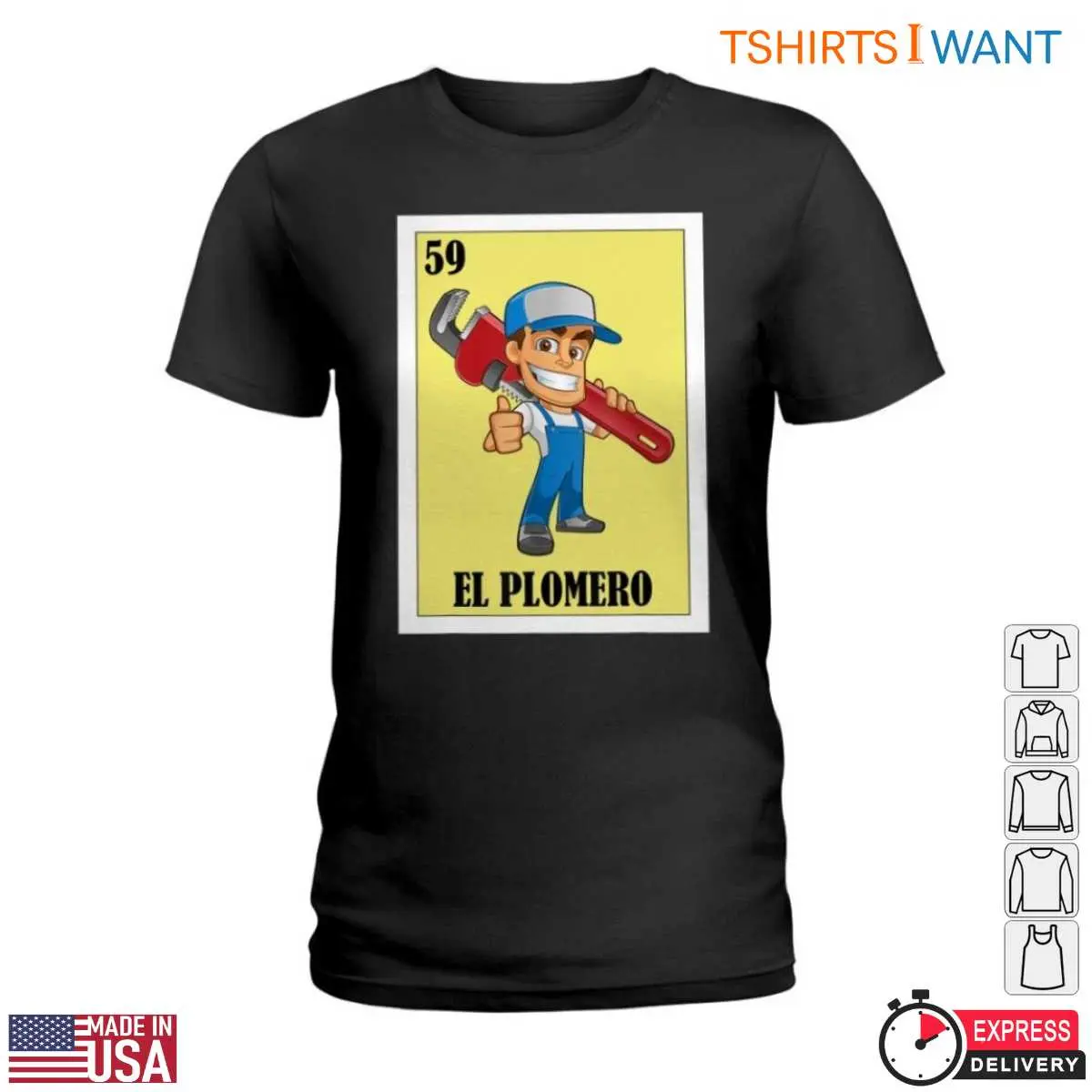 El Plomero T-Shirt - Cartoon Plumber Design, Spanish Plumbing Humor Tee 2 El Plomero T Shirt Cartoon Plumber Design Spanish Plumbing Humor Tee 2 1.jpg