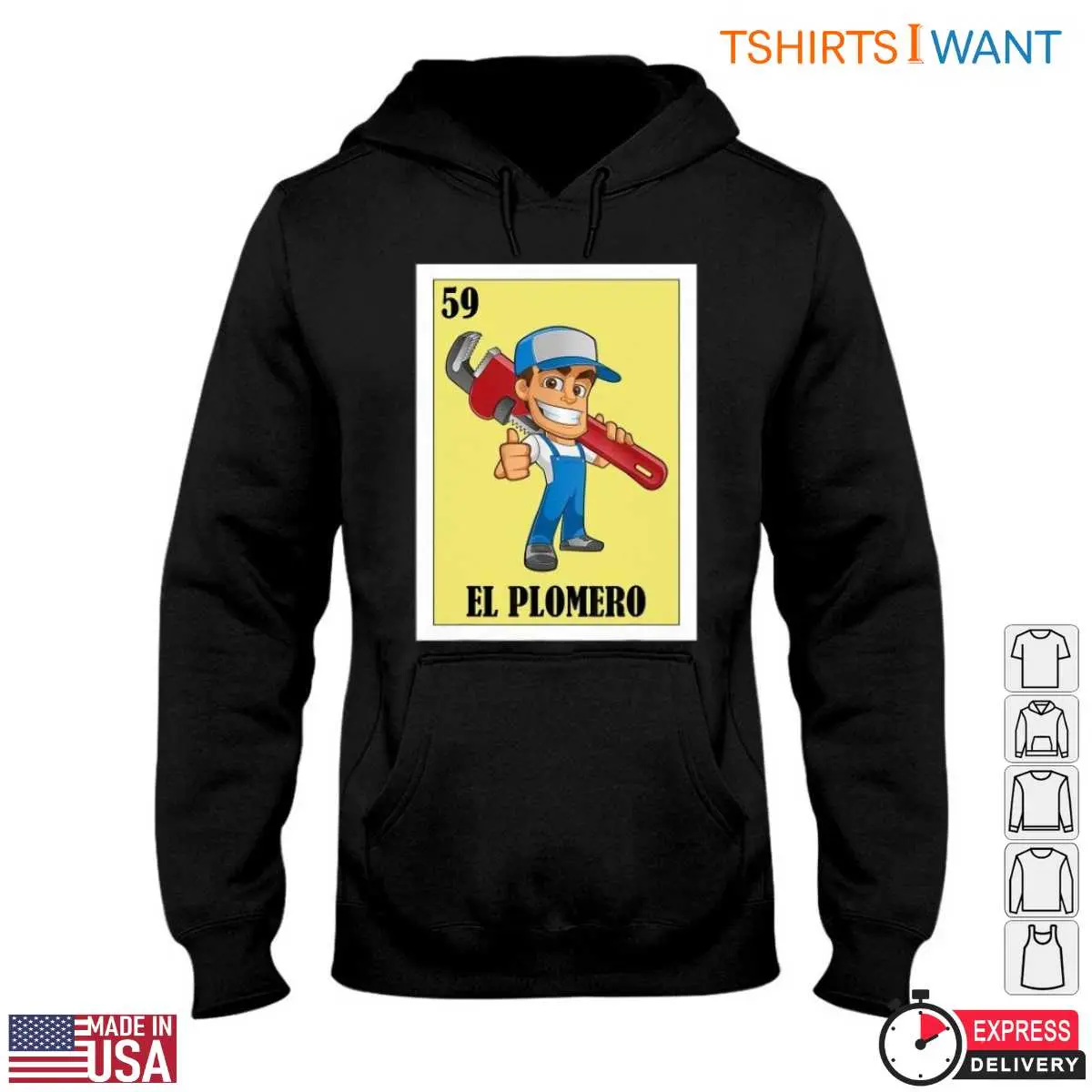 El Plomero T-Shirt - Cartoon Plumber Design, Spanish Plumbing Humor Tee 4 El Plomero T Shirt Cartoon Plumber Design Spanish Plumbing Humor Tee 4 1.jpg