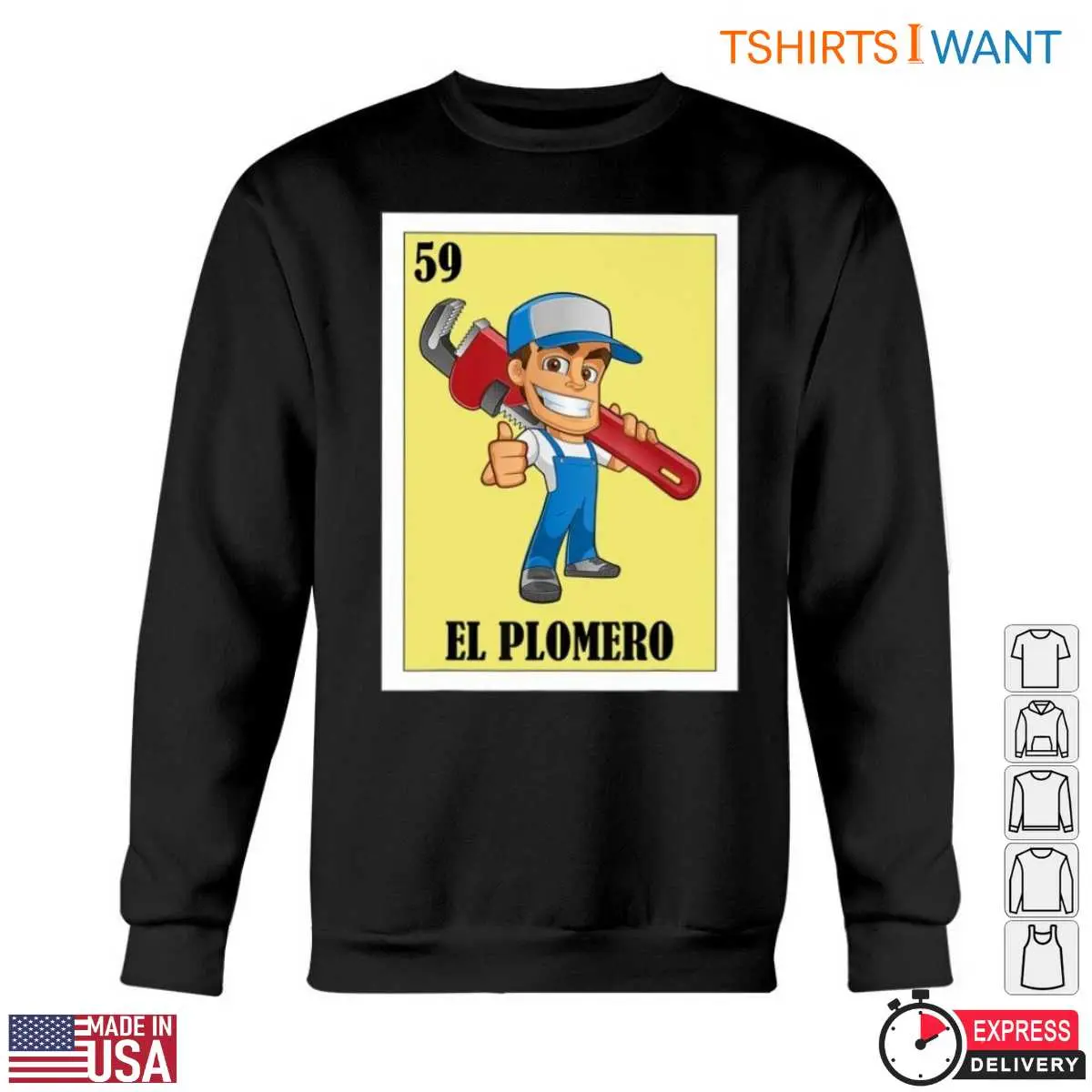 El Plomero T-Shirt - Cartoon Plumber Design, Spanish Plumbing Humor Tee 5 El Plomero T Shirt Cartoon Plumber Design Spanish Plumbing Humor Tee 5 1.jpg