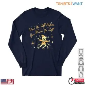 Elf Dancing T-Shirt – 'Deck Yo' Self' Christmas Humor 6 Elf Dancing T Shirt E28093 Deck Yo Self Christmas Humor 2.jpg