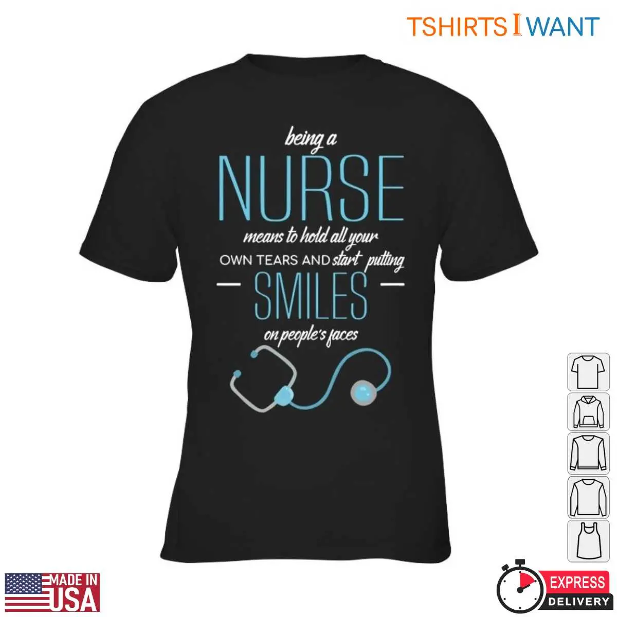 Emotional Support Message Medical Nurse T-Shirt 13 Emotional Support Nurse T-Shirt Detail