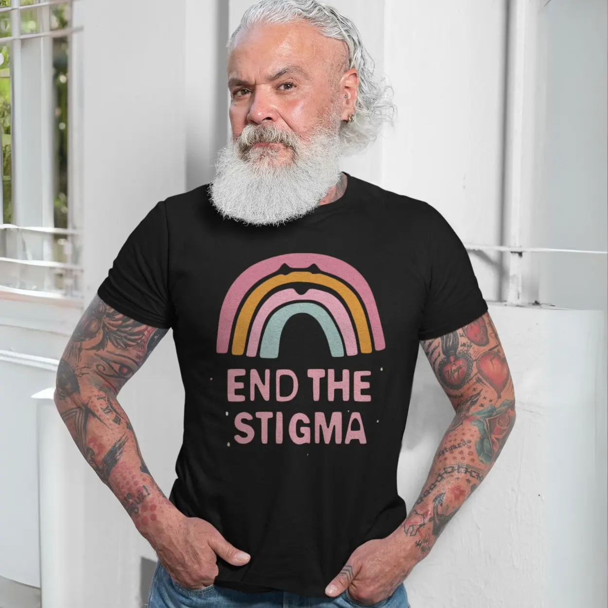End the Stigma Mental Health Awareness Rainbow T-Shirt 7 End the Stigma Mental Health Awareness Rainbow T Shirt 7 1.jpg