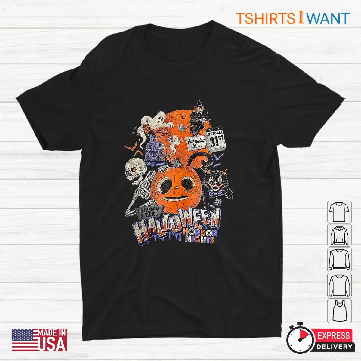 Everyday Is Halloween Shirt: Gothic Everyday Is Halloween Costume Tee 12 Everyday Is Halloween Gothic Year-Round Spooky Shirt