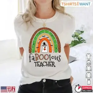 Fabolous Halloween Costume T-Shirt – FaBOOlous Teacher Ghost and Rainbow Graphic Tee 10 Fabolous Halloween Costume T Shirt FaBOOlous Teacher Ghost and Rainbow Graphic Tee 5 1 1.jpg