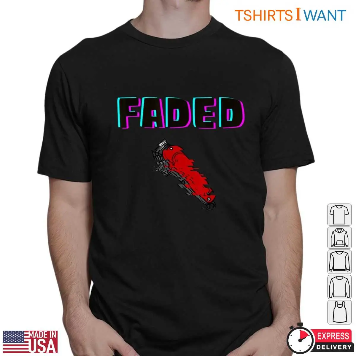 Faded Barber Clipper Funny Barber T Shirt 2 1.jpg