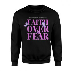 Faith Over Fear T shirt E28093 Christian Butterfly Graphic Tee 3.jpg