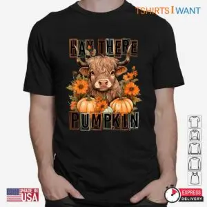 Fall Halloween Pumpkin: Hey There Pumpkin Fall Highland Cow Halloween Shirt 6 Fall Halloween Pumpkin Hey There Highland Cow Tee 2 1.jpg