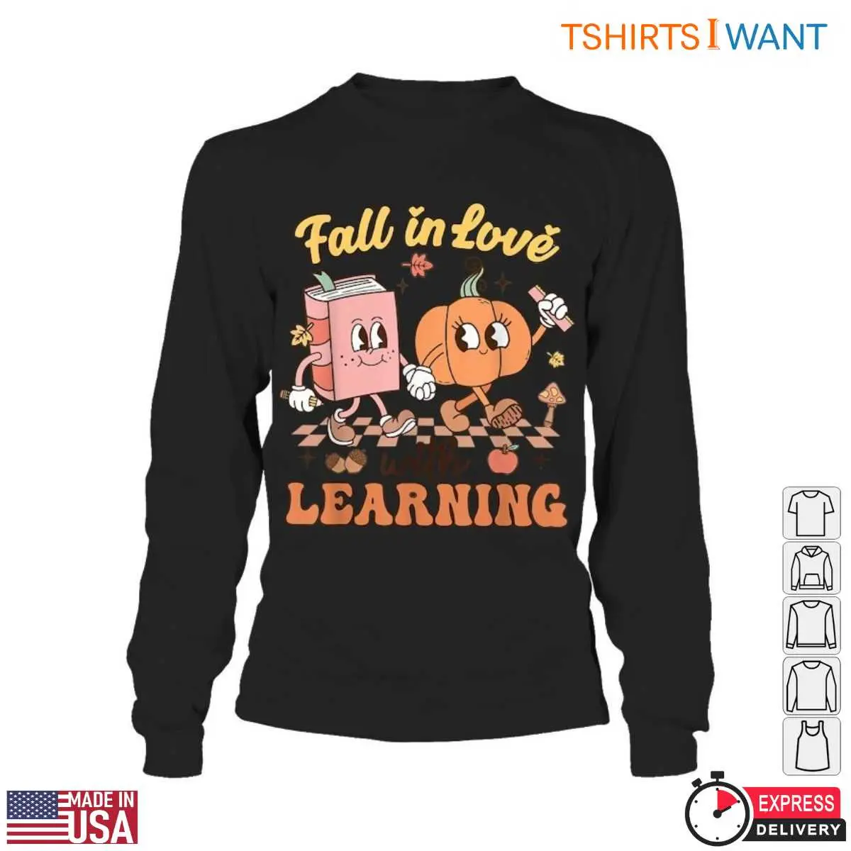 Fall in Love with Learning T Shirt E28093 Teacher Fall Fun 6.jpg