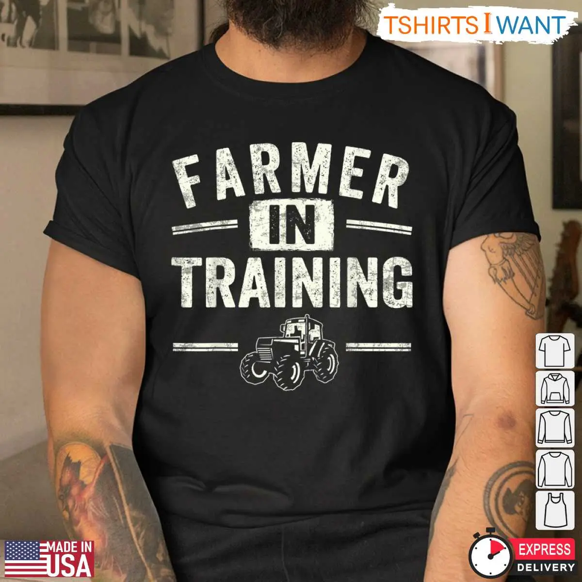 Farmer In Training Tractor Farming T Shirt 3 1.jpg