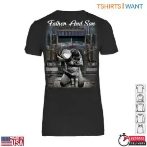 Father And Son Trucker Tee – Emotional Bond With Big Rig Trucker Graphic 8 Father And Son Trucker Tee 3 1.jpg