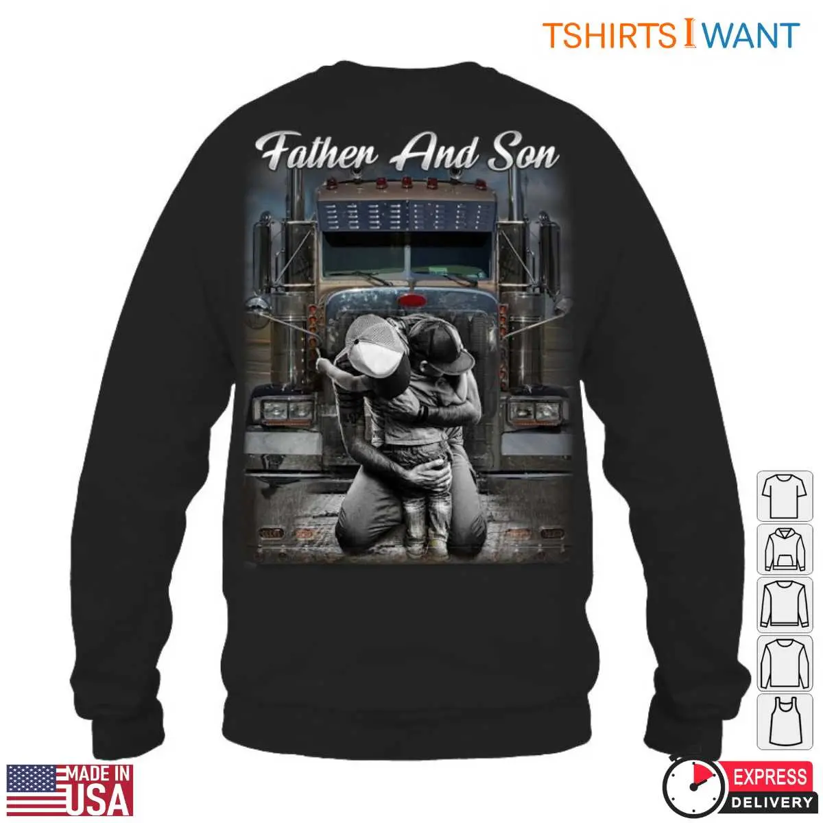Father And Son Trucker Tee – Emotional Bond With Big Rig Trucker Graphic 6 Father And Son Trucker Tee 6 1.jpg