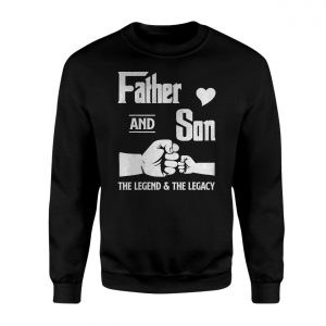 Father and Son Fist Bump The Legend and The Legacy T Shirt 3 1.jpg
