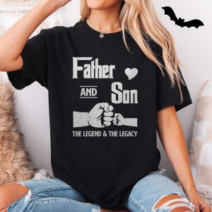 Father and Son Fist Bump The Legend and The Legacy T Shirt 5 1.jpg