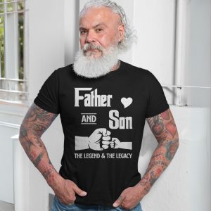 Father and Son Fist Bump The Legend and The Legacy T Shirt 7 1.jpg