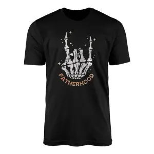 Fatherhood Skeleton Hand Rock On Dad T Shirt 1 1.jpg
