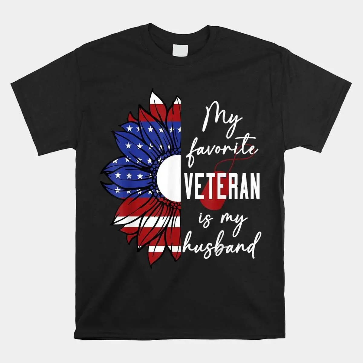 Favorite Veteran Husband Sunflower Flag T Shirt 1 1.jpg