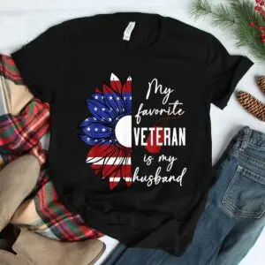 Favorite Veteran Husband Sunflower Flag T-Shirt 7 Favorite Veteran Husband Sunflower Flag T Shirt 3 1.jpg