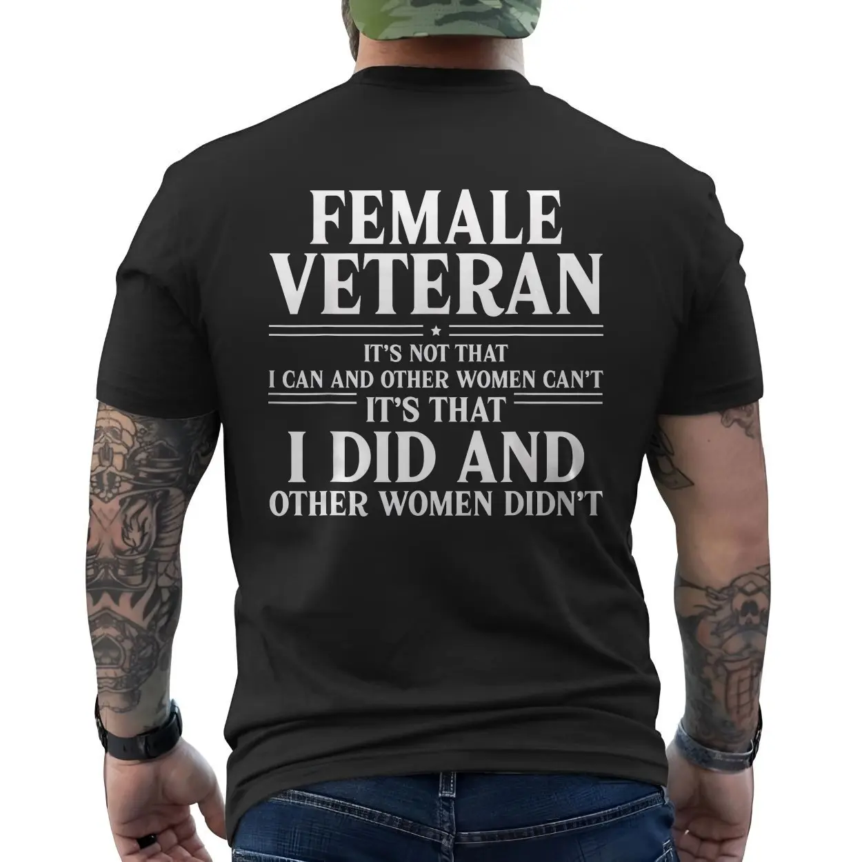 Female Veteran T-shirt – Proud Military Service Women’s Tee 6 Female Veteran T shirt E28093 Proud Military Service Womens Tee 6.jpg