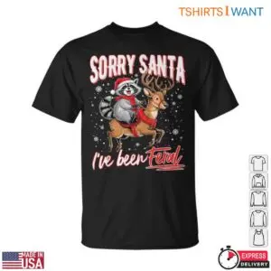 Feral Raccoon Christmas Adventure T Shirt 1 1.jpg