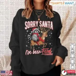 Feral Raccoon T-Shirt - Funny Christmas and Reindeer Graphic Tee 8 Feral Raccoon Christmas Adventure T Shirt 3 1.jpg