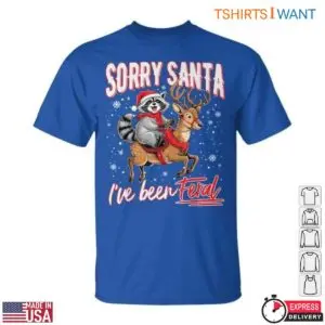 Feral Raccoon T-Shirt - Funny Christmas and Reindeer Graphic Tee 11 Feral Raccoon Christmas Adventure T Shirt 6 1.jpg